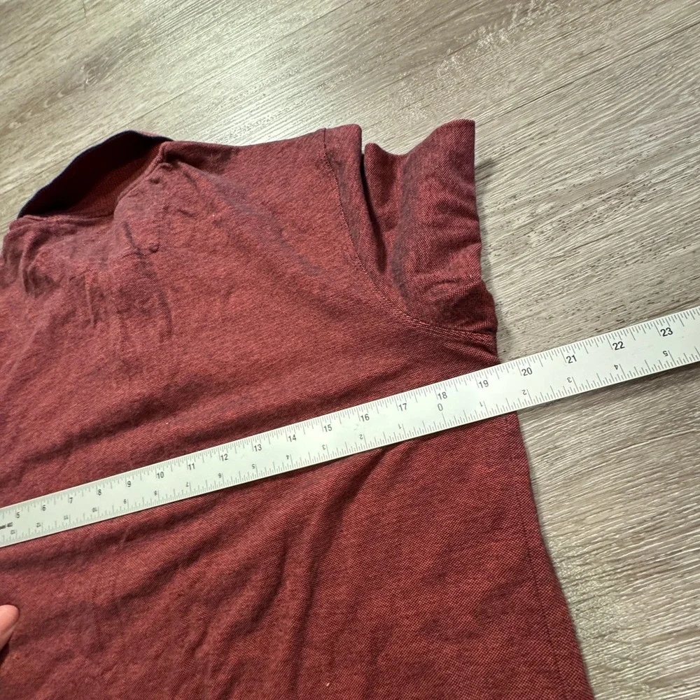 Banana Republic Polo Shirt Mens Small Maroon Logo Pique Short Sleeve Preppy